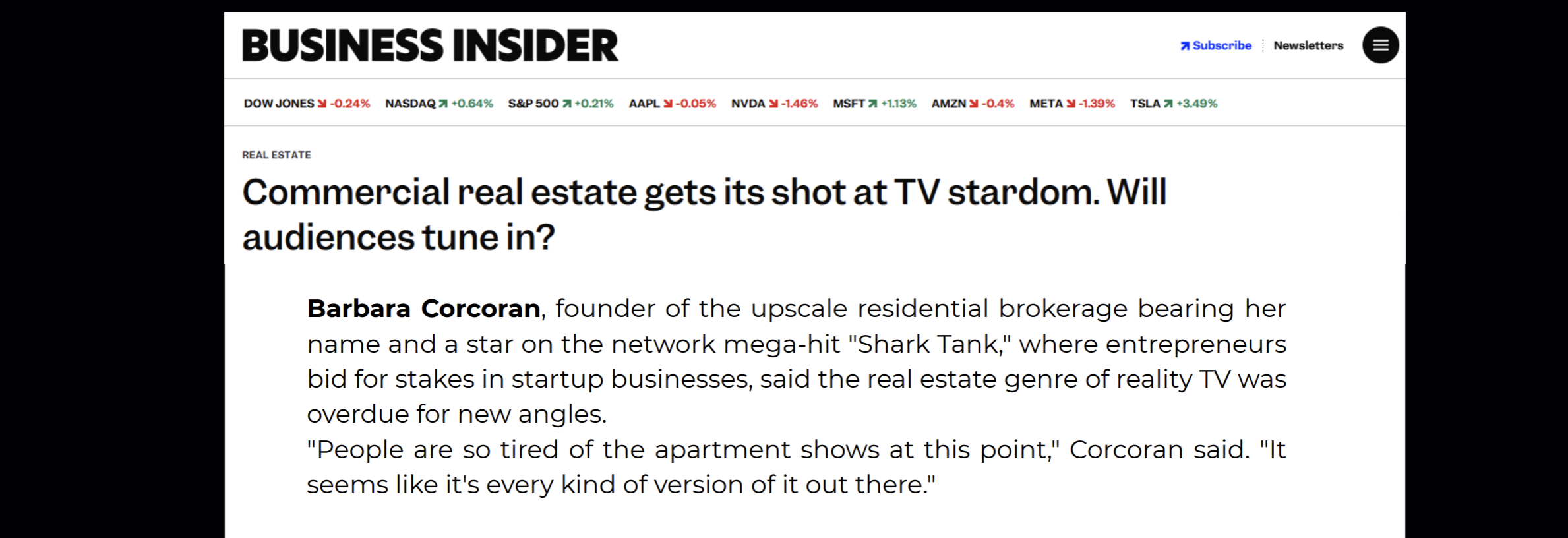 Business Insider Article